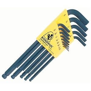 Bondhus 10937 Set of 13 Balldriver L-wrenches, sizes .050-3 8-Inch by Bondhus