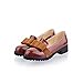 Show Shine Women's Fashion Nubuck Bows Loafers Shoes