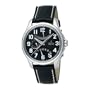 Festina Men's F16275/6 Retro Grade Stainless Steel Leather Strap 24-Hour Dual Time Watch
