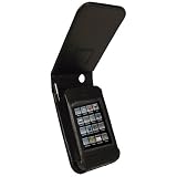 iGadgitz Black PU Leather Case Cover for Kubik Edge II 8GB MP3 Player