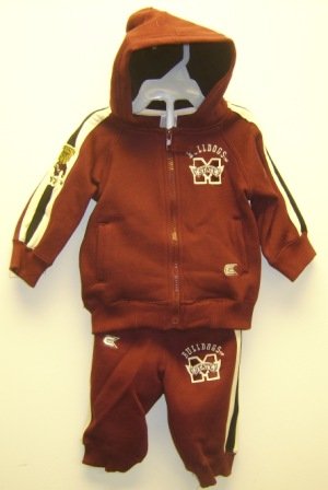 Buy Mississippi State Infant Zip Hoodie & Pants Set by Colosseum