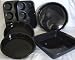 WellBake Professional 6 Piece Easy Cooking Set: 2 x 6 Bun Trays, 2 x 8 Flan/Cake Dish, 1 x 9 Square Dish + 1 x 10 Round Flan/Flapjack Dish - Non-Stick Silicone + 10 Year Guarantee - FREE p+p on this set