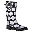 Women's Mod Dot Rain Boots - Black