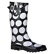 Mod Dot Rain Boots Black 9