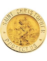 14K Gold St. Christopher Lapel Pin