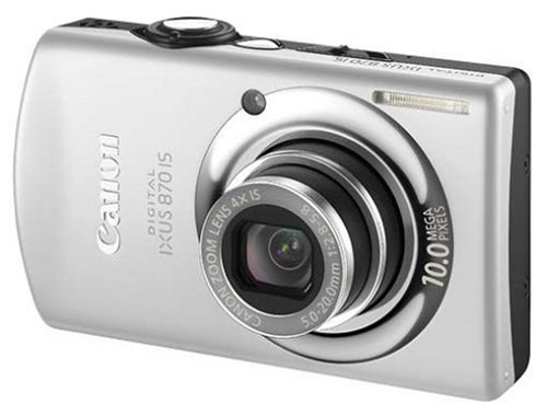 Canon Digital IXUS 870 IS Digitalkamera (10 Megapixel, 4-fach optischer Zoom, 3 Display) silber