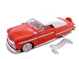 1949 Ford Convertible Red Diecast Model 1/24