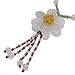 Good Luck Handmade Knotted Jade Daisy Flower title=