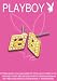 PLAYBOY DIAMOND CZ OUT LINE STUD WITH BUNNY HEAD GOLD EARRING