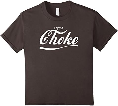 Kids PREMIUM Enjoy A Choke Parody BJJ / MMA Shirt 12 Asphalt