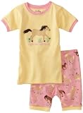 Hatley Girls 2-6X Short Running Horses Pasture Bedtime Pajama Set