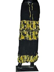 Georgette Long Skirt Summer Spring Fashion Casual Boho Bellydance Indian Clothing