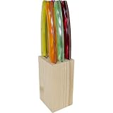 Laguiole Le Thiers Multi Color Modern Streamlined Knives in Block