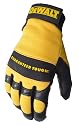 Dewalt DPG22L Premium Grain High Dexterity Deerskin Leather Work Glove with Palm Spandex Back Velcro Wrist, Large