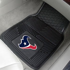 Houston Texans Heavy Duty Vinyl Front Seat 2 Piece Car Mat Set