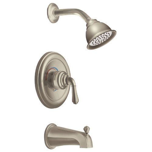 Monticello Inspirations Posi-Temp Single Handle Tub and Shower Trim Finish: Satine