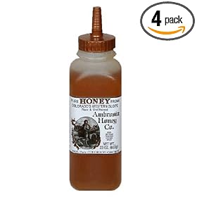 Ambrosia Pure Honey From Colorado's Western Slope, 23-Ounce Bottles (Pack of 4)