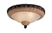 Great Lodge 3-Light 13 Lodge Pine Weathered Iron Glass Bowl Ceiling Fan Light Kit MC103-L