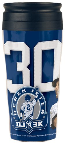 MLB New York Yankees Derek Jeter 3,000 Hits 16 Ounce Travel Mug