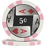 100 4 Aces Poker Chips - 5c