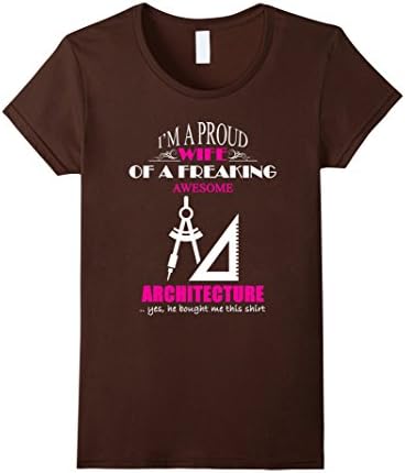 Women's Architecture Shirt - Architecture T shirt Large Brown