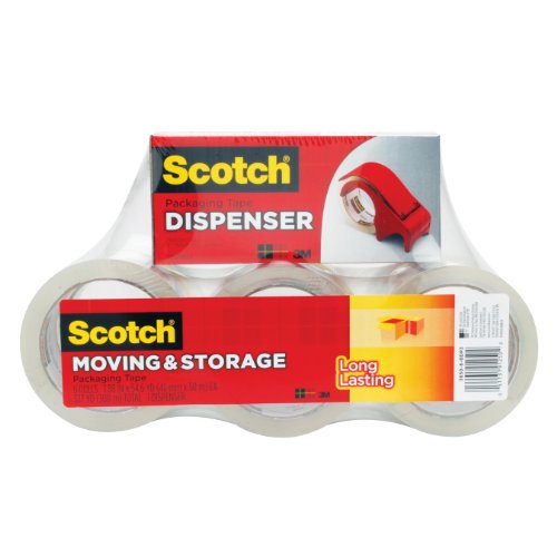 Scotch® Mailing and Storage Tape 3650-6BD, 1.88 Inches x 54.6 Yards, 6-Pack