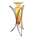 Amphora Vase on Half Moon Metal Stand