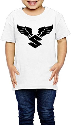 EVALY 2-6 Years Children Vintage Suzuki Angel Wings Tee Shirt White Size 5-6 Toddler
