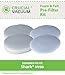 Crucial Vacuum Foam Filter Replacement- Compatible With Shark Foam, Felt Pre-Filters - Part # XFF80 - Models NV200, NV200C, NV200Q, NV201, NV202, NV202C, NV450, NV451, NV472, NV480 - Washable (4 Pack)