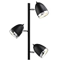 Track Tree Floor Lamp with 3 Metal Shades - Steel