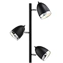 Track Tree Floor Lamp with 3 Metal Shades - Steel