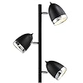 Track Tree Floor Lamp with 3 Metal Shades - Steel