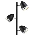 Track Tree Floor Lamp with 3 Metal Shades - Steel