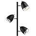 Track Tree Floor Lamp with 3 Metal Shades - Steel