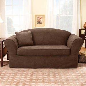 Suede Supreme Sofa Cover with Cord