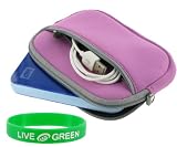 Neoprene Sleeve Case (Lilac) My Passport Essential SE 1 TB USB 2.0 Portable External Hard Drive WDBABM0010BBK-NESN