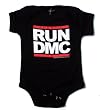 Toddler and Infant RUN DMC One Piece Baby Suit in Black