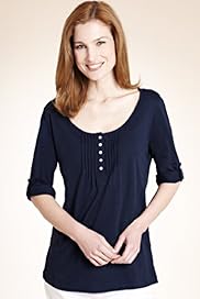 Pure Cotton Scoop Neck Slub T Shirt