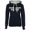 Abercrombie & Fitch Kapuzenjacke mit Schriftzug Damen Dunkelblau