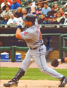 Travis Hafner Signed Cleveland Indians 8X10 Photo