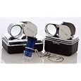 SE 10X 20X 30X 21mm Chrome Loupes Pocket Magnifier New 3Pc