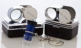 SE 10X 20X 30X 21mm Chrome Loupes Pocket Magnifier New 3Pc