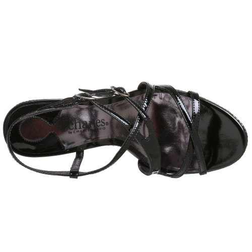 Charles by Charles David Women's Blithe Wedge Sandal,Black,9 M US