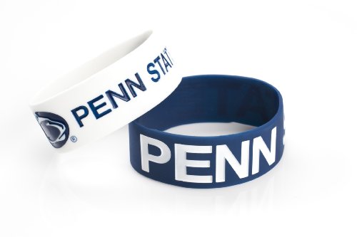 NCAA Penn State Nittany Lions Silicone Rubber Bracelet Set, 2-Pack