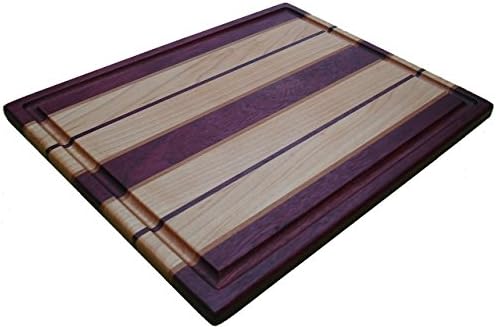 Route 66 Series Large Cutting Board - Purpleheart, Cherry & Maple
