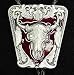 Large Bolo - Enameled Buffalo Skull - Large Sculpted Bolo