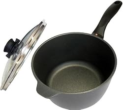 Swiss Diamond Nonstick 1.4-Qt. Cast Aluminum Saucepan with Lid