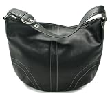 AUTHENTIC COACH SOHO LARGE BLACK LEATHER HOBO 10907