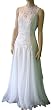 Sleeveless dress-chiffon skirt, White/White, Size 10