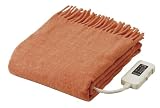 なかぎし ビタミンカラー電気ひざ掛け 柿色 140×82cm NA-052Hカキの画像